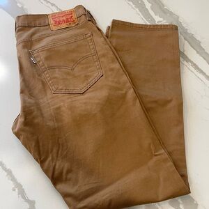 Levis 541 Jeans Mens 32x32 Brown Athletic Taper Stretch Khaki Denim